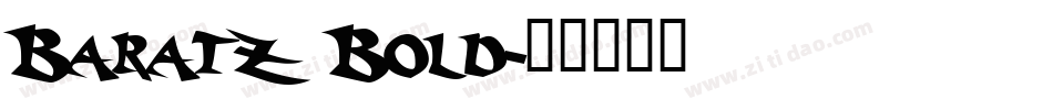 Baratz Bold字体转换
